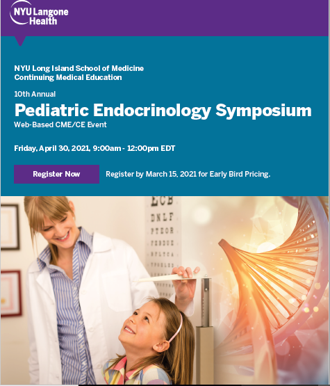 Self-Paced Video: Pediatric Endocrinology Symposium 2021 Banner